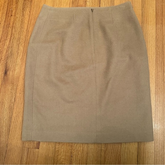 BROOKS BROTHERS LORO PIANA camel Hair Skirt Made In Italy Size 4P # - Picture 3 of 13